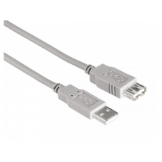 Cablu Hama USB 2.0 Extension Cable, Gray Cablu Hama USB 2.0 Extension Cable, Gray