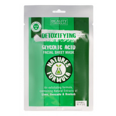 Beauty Formulas Natures Formula Detoxifying Facial Sheet Mask Glycolic Acid - Mască de pânză cu acid glicolic Beauty Formulas Natures Formula Detoxifying Facial Sheet Mask Glycolic Acid - Mască de pânză cu acid glicolic