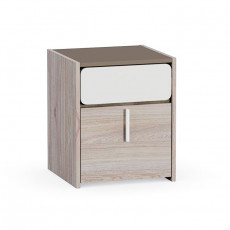 Noptieră Mobi Elen (41.8 cm), Ясень шимо светлый, Латте, белый глянец Noptieră Mobi Elen (41.8 cm), Ясень шимо светлый, Латте, белый глянец