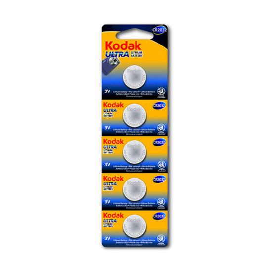 ULTRA Lithium CR2032 batteries (5 pack perfo
rated)