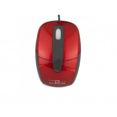 Mouse Titanum TM108R, Black/Red, USB