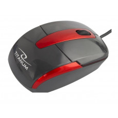 Mouse Titanum TM108K, Black/Red, USB
