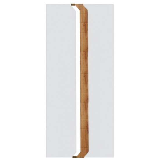 Dulap pentru haine Fadome Loft L1 (86 cm), White/Wood