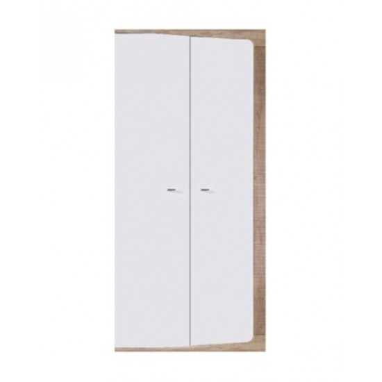 Dulap pentru haine Fadome Fe SF1 (92 cm), White/Wood