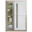Dulap cu vitrină Fadome Roma ROM2A (90 cm), Wood/White/Grey