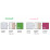 Стол письменный Fadome Colorato COL10, White/Pink/Green