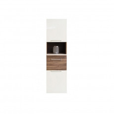 Dulap penal cu vitrină Fadome Absolut Komin AB3 (52 cm), White/Wood Dulap penal cu vitrină Fadome Absolut Komin AB3 (52 cm), White/Wood