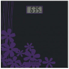 Cântar de podea Tefal PP1071V0, Black pink flowers Cântar de podea Tefal PP1071V0, Black pink flowers