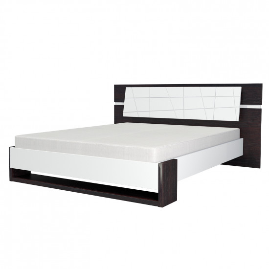 Кровать Neman Барселона МН-115-01 (160 x 200 см), Дуб ниагара / Белый глянец