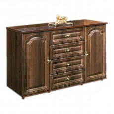 Comodă Neman Romantica ВК-09-07 (142 cm), Орех темный Comodă Neman Romantica ВК-09-07 (142 cm), Орех темный