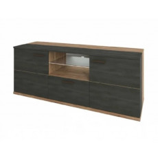 Comoda TV Sokme АДЕЛЬ 2Д / 1Ш (129 cm), Дуб крафт табако / Северное дерево Comoda TV Sokme АДЕЛЬ 2Д / 1Ш (129 cm), Дуб крафт табако / Северное дерево