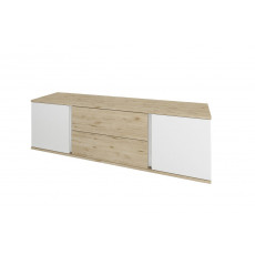 Comoda TV Sokme ГЕРДА 2Д2Ш (150.1 cm), Дуб велингтон / Белый Comoda TV Sokme ГЕРДА 2Д2Ш (150.1 cm), Дуб велингтон / Белый