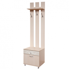 Cuier de perete KMK Comfort 0415.3 cu dulap pantofi (60.5 cm), Дуб атланта / Орех Cuier de perete KMK Comfort 0415.3 cu dulap pantofi (60.5 cm), Дуб атланта / Орех
