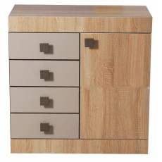 Comodă KMK London 0467.13 (80 cm), Дуб сонома / капучино Comodă KMK London 0467.13 (80 cm), Дуб сонома / капучино