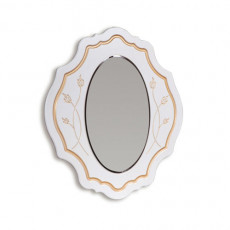 Oglinda de perete КМК Melani 2 0434.5-02 (97 cm), Белый / Патина золото Oglinda de perete КМК Melani 2 0434.5-02 (97 cm), Белый / Патина золото