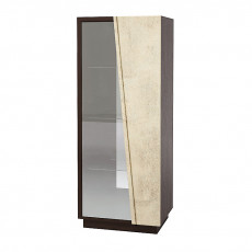 Dulap cu vitrină KMK Nirvana 0555.4 (60,5 cm) dreapta, Кентенбери темн / камень св-серый Dulap cu vitrină KMK Nirvana 0555.4 (60,5 cm) dreapta, Кентенбери темн / камень св-серый