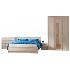 Set dormitor Mobi Bianca 1, Ясень Анкор светлый Set dormitor Mobi Bianca 1, Ясень Анкор светлый