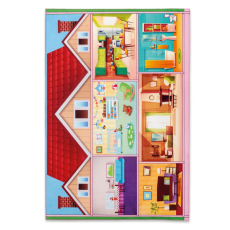 Covor camera copii Cilek Soft Play House Carpet 100х150 cm, Multicolor