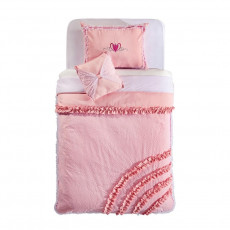 Lenjerie de pat pentru copii Cilek Rosa 120-140 cm cu pernă decorativă Lenjerie de pat pentru copii Cilek Rosa 120-140 cm cu pernă decorativă