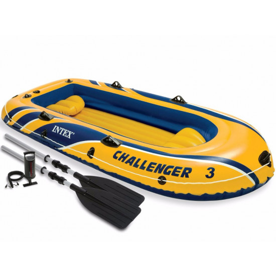 Barcă Intex Challenger 3 cu vâsle și pompă (68370)