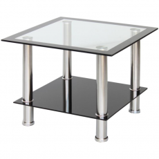 Măsuță de cafea DP MC-22 (60 cm x 60 cm), Silver Măsuță de cafea DP MC-22 (60 cm x 60 cm), Silver