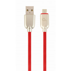 Cablu Cablexpert USB 2.0/micro-USB, Red (CC-USB2R-AMmBM-2M-R)