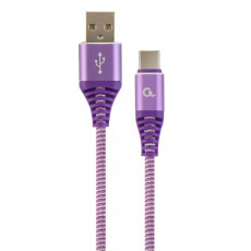 Cablu Cablexpert USB 2.0/USB Type-C, Purple/White (CC-USB2B-AMCM-2M-PW)