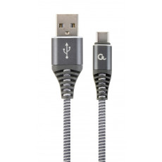 Cablu Cablexpert USB 2.0/USB Type-C, Space grey/White (CC-USB2B-AMCM-2M-WB2)