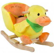 Balansoar cu sunete BabyGo Ratusca Jucausa, Желтый Balansoar cu sunete BabyGo Ratusca Jucausa, Желтый