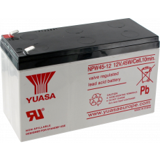 Аккумулятор для резервного питания Yuasa NPW45-12-TW, 12 В 7.5 Ач