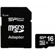 Сard de memorie microSD Silicon Power SP016GBSTH010V10SP (16 GB/C10) Сard de memorie microSD Silicon Power SP016GBSTH010V10SP (16 GB/C10)