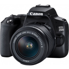 Aparat foto Canon EOS 250D Black, 18-55 DC III