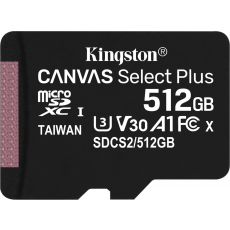 Карта памяти microSDXC 512 ГБ Kingston Canvas Select Plus (SDCS2/512GB)
