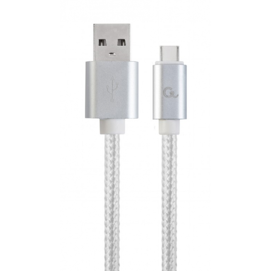 Кабель Cablexpert USB 2.0/USB Type-C, Silver (CCP-USB2-AMCM-6-S)