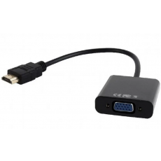 Convertor Video/Audio Cablexpert HDMI (M)/VGA D-Sub (F), Black (A-HDMI-VGA-03)