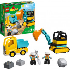 Lego Duplo 10931 Camion și excavator pe senile