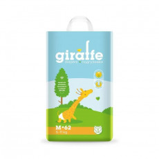Подгузники Lovular Giraffe (6-11kg 62pcs)