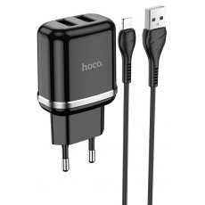 Încărcător Hoco N4 Aspiring 5 W, Black (Lightning)