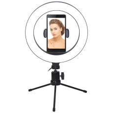 Lampa circulara Vakoss LD-G322K pentru podcast-uri, vloguri, selfie-uri si machiaj Lampa circulara Vakoss LD-G322K pentru podcast-uri, vloguri, selfie-uri si machiaj