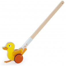 Hape E0357A Jucărie din lemn Ducky Push Pal