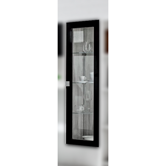 Modul superior Ambianta Oscar (40 cm) cu vitrina, White Samoa