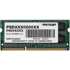 Memorie RAM 4 GB DDR3L-1600 MHz Patriot Signature Line (PSD34G1600L2S) Memorie RAM 4 GB DDR3L-1600 MHz Patriot Signature Line (PSD34G1600L2S)