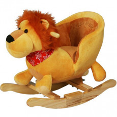 Balansoar cu sunete BabyGo Leutul cel pufos, Желтый Balansoar cu sunete BabyGo Leutul cel pufos, Желтый