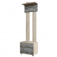 Cuier de perete SV - Мебель ВИЗИТ 1 с обувницей (60 cm), Дуб Сонома / Сосна Джексон Cuier de perete SV - Мебель ВИЗИТ 1 с обувницей (60 cm), Дуб Сонома / Сосна Джексон