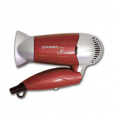 Uscător de păr compact First FA-5662-2-RE, 1200 W, Red/Silver