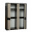 Шкаф для одежды Олмеко Стелла 06.235 (175.2 см) ( зеркало с пескрструем), венге / дуб линдберг / ПВХ венге /