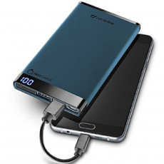 Power Bank 6000 mAh Power Bank, slim, Blue Power Bank 6000 mAh Power Bank, slim, Blue