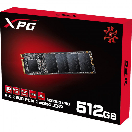 Solid State Drive (SSD) 512 Gb Adata XPG SX6000 PRO (ASX6000PNP-512GT-C)