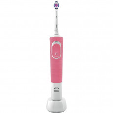 Periuță de dinți electrică Braun Vitality 100 Cross Action, White/Pink Periuță de dinți electrică Braun Vitality 100 Cross Action, White/Pink