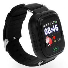 Ceas cu GPS pentru copii Wonlex Q80, Black
